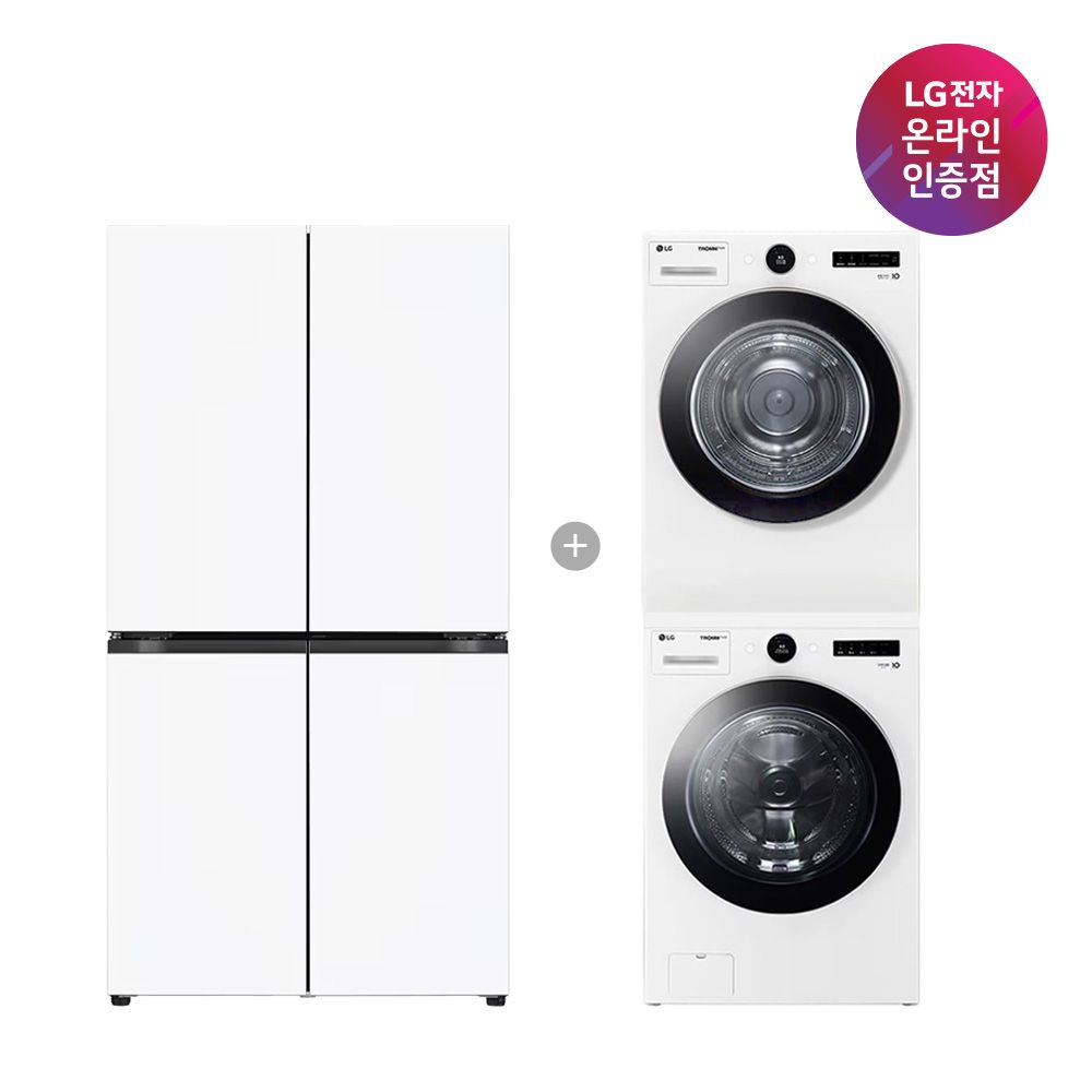 LG전자 LG 매직스페이스 냉장고+세탁기건조기 세트 T875MHH111 + FX23WA-20WQ