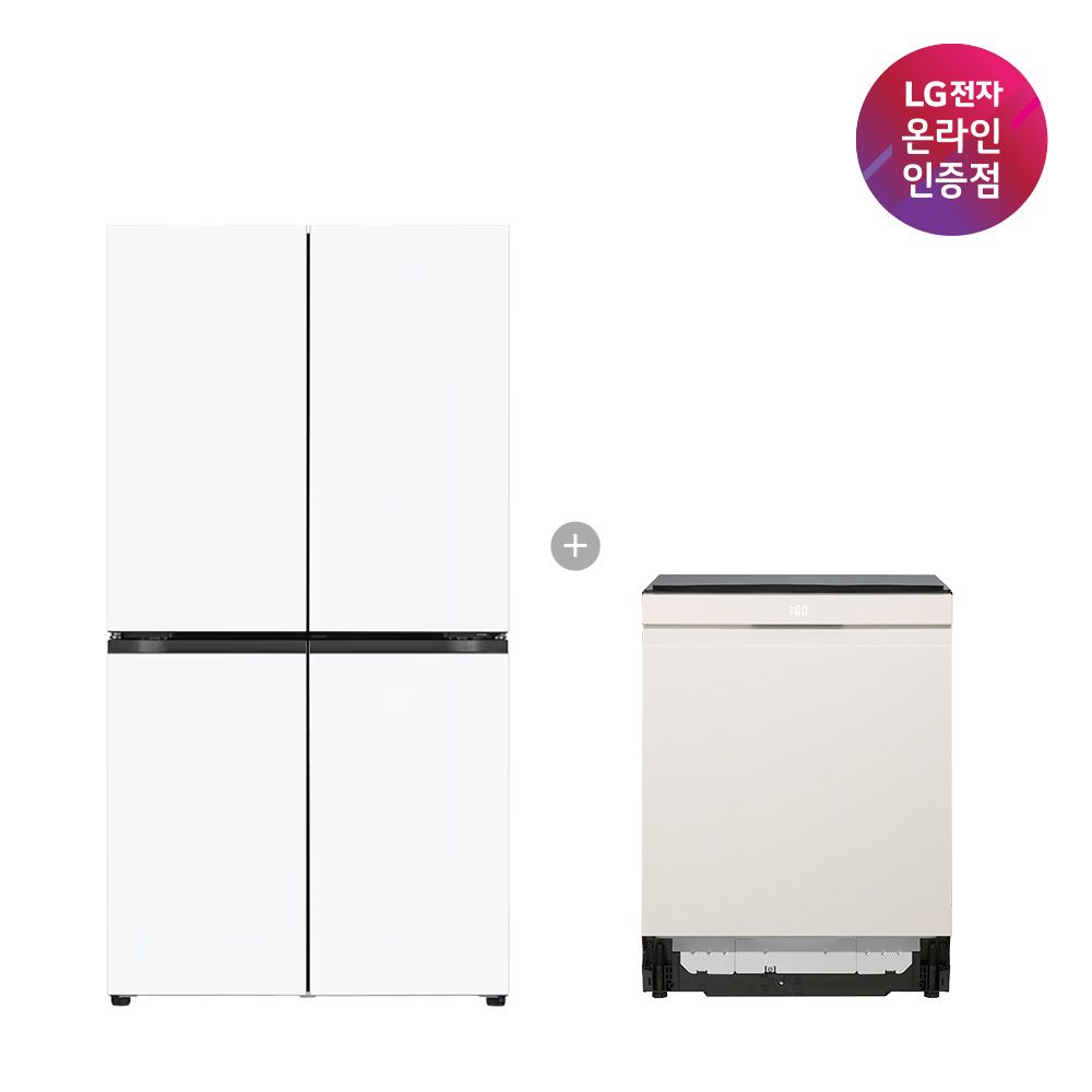 LG전자 LG 매직스페이스 냉장고+LG 디오스 식기세척기 T875MHH111 + DUE6BGL1E