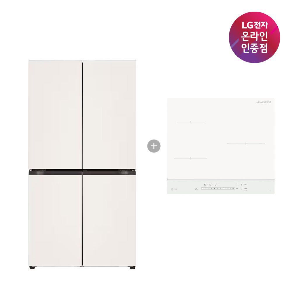 LG전자 LG 매직스페이스 냉장고+LG 디오스 인덕션 T875MEE111 + BEI3QKHLOE