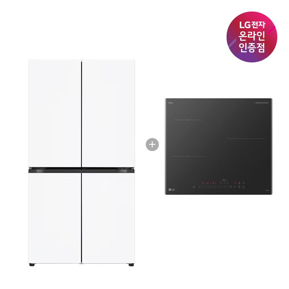 LG전자 LG 매직스페이스 냉장고+LG 디오스 인덕션 T875MHH111 + BEI3ASB2OE
