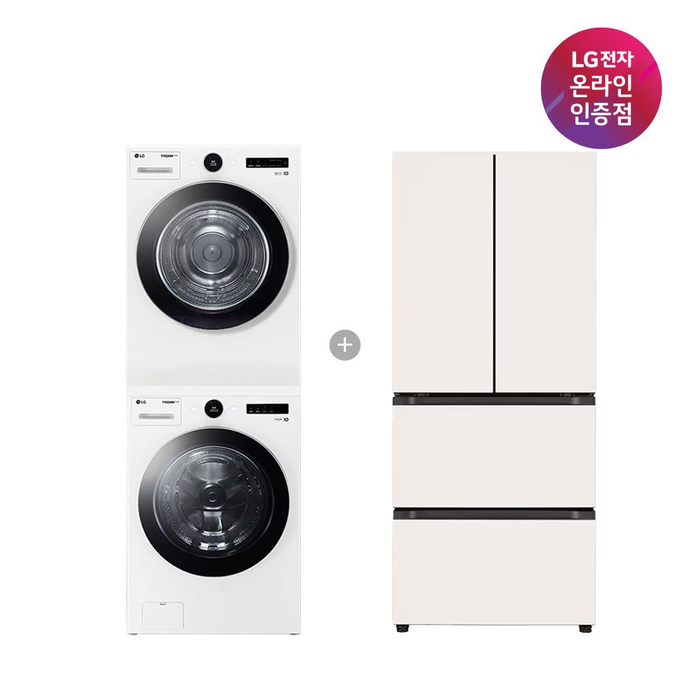 LG전자 LG 세탁기건조기 세트+오브제컬렉션 김치톡톡 FX23WNR-2WQ + Z408MEEF23