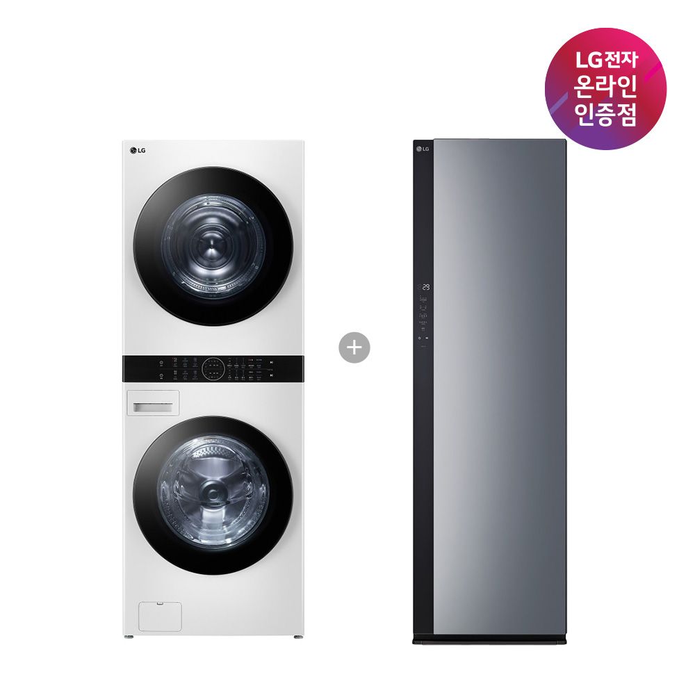 LG전자 LG 트롬 오브제컬렉션 워시타워+LG 스타일러 W2421WAMR + SC5GMR52S