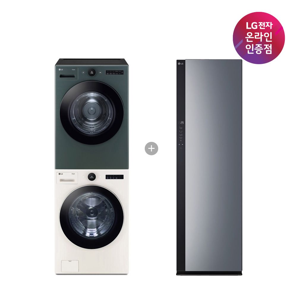 LG전자 LG 세탁기건조기 세트+LG 스타일러 FX24ENR-GNG + SC5GMR52S