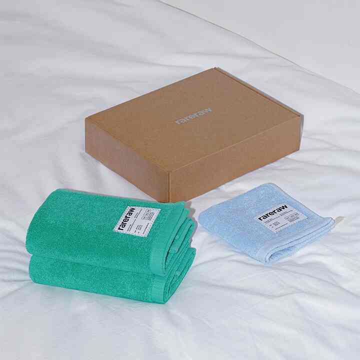 フェイスタオル＆ハンドタオル 3枚セット［6色］