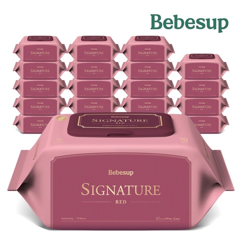 베베숲 시그니처 레드 70매 20팩