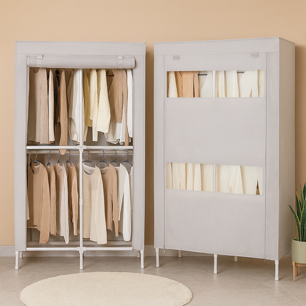 MF매직하우스 윈도우 커버옷장 드레스룸 옷장 행거 2단 더블 