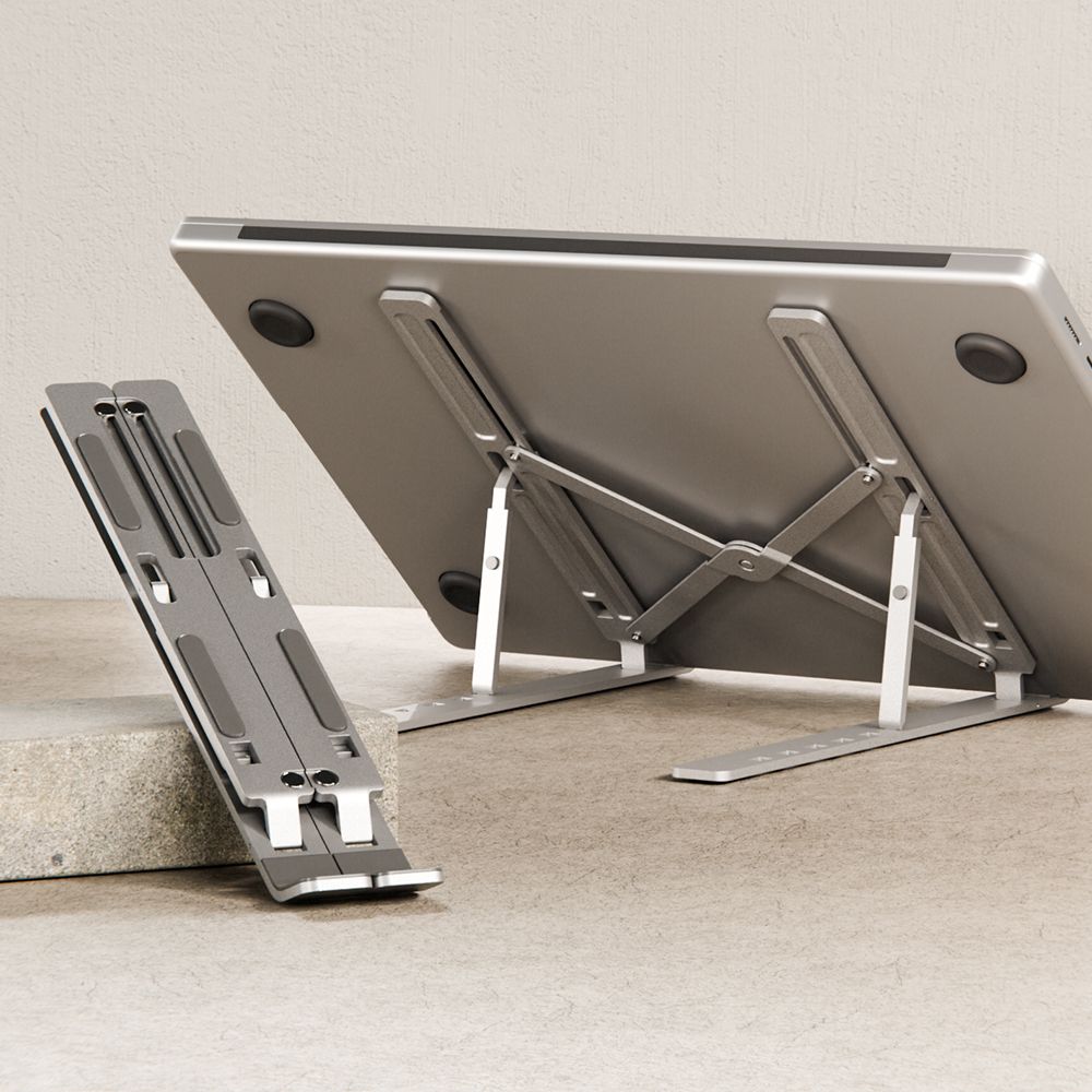 신지모루 슬림폴드 6단 각도 접이식 휴대용 알류미늄 노트북 맥북 태블릿 아이패드 거치대
