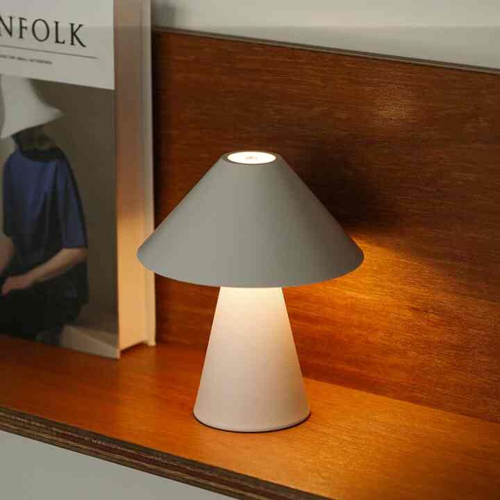 LED マッシュルーム型 ポータブル ムードライト［5色］