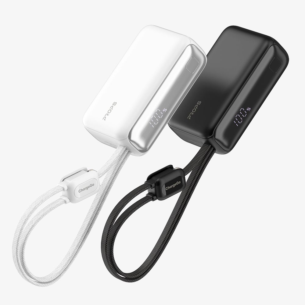 프롭스 ChargeGo PD 고속충전 10000mAh 기내반입 일체형 미니 보조배터리