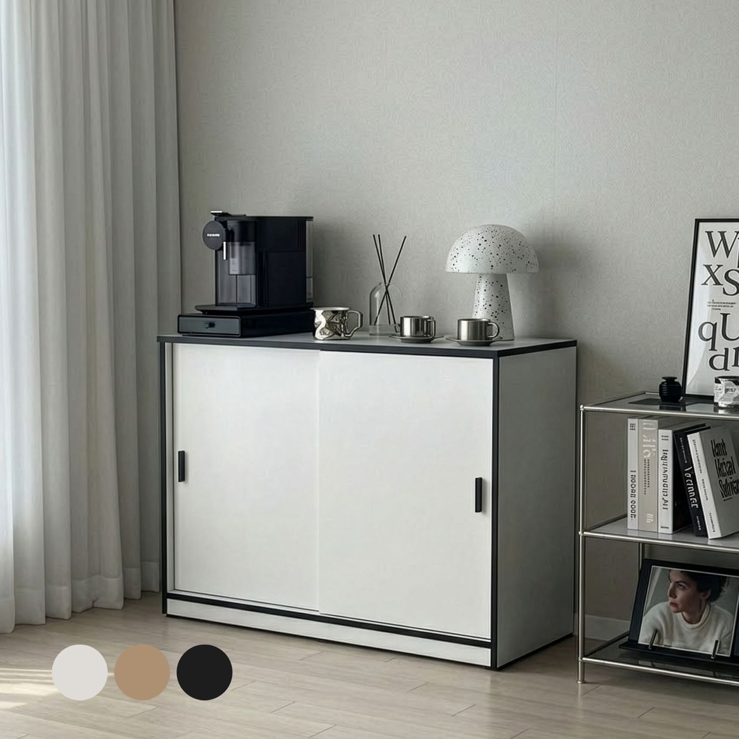 [신상품] 홈인홈 마음에 드는 E0 깊은 1200 슬라이딩 수납장(3colors)_W20