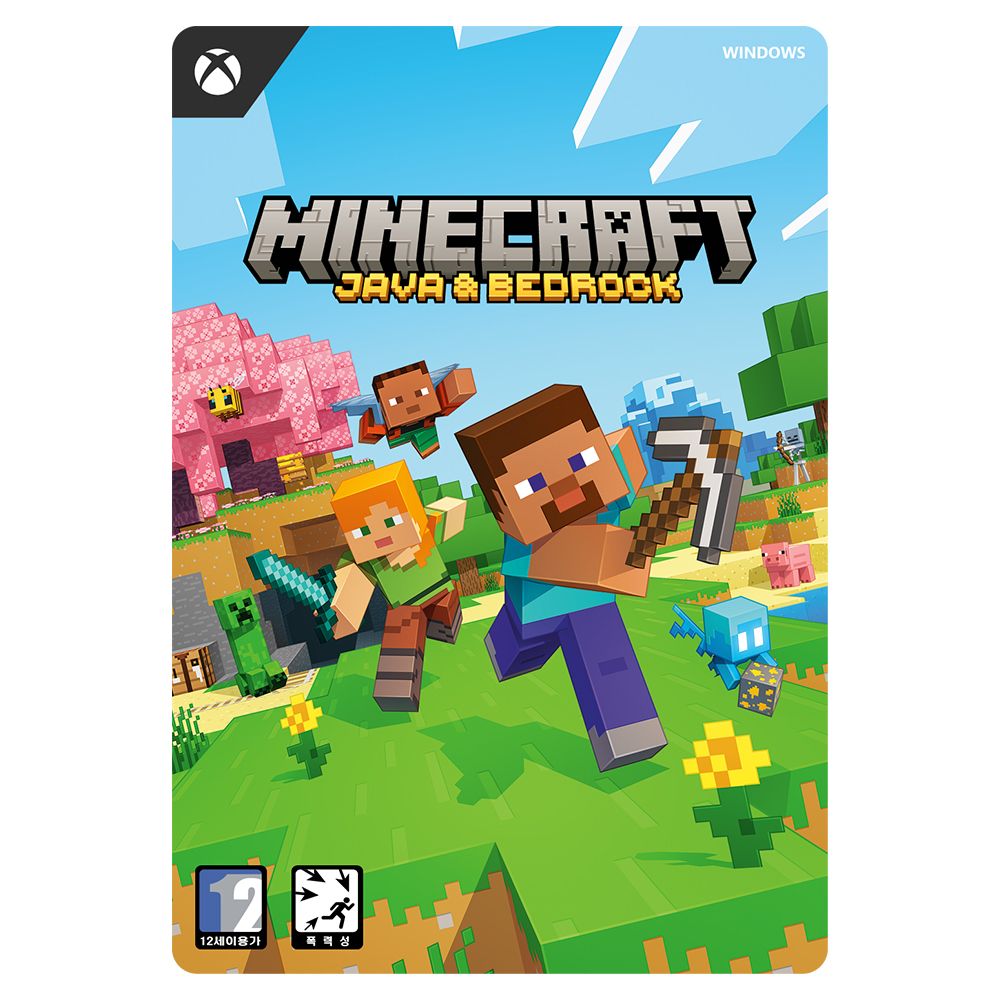 Xbox Windows 마인크래프트 자바베드락 에디션 Xbox Digital Code
