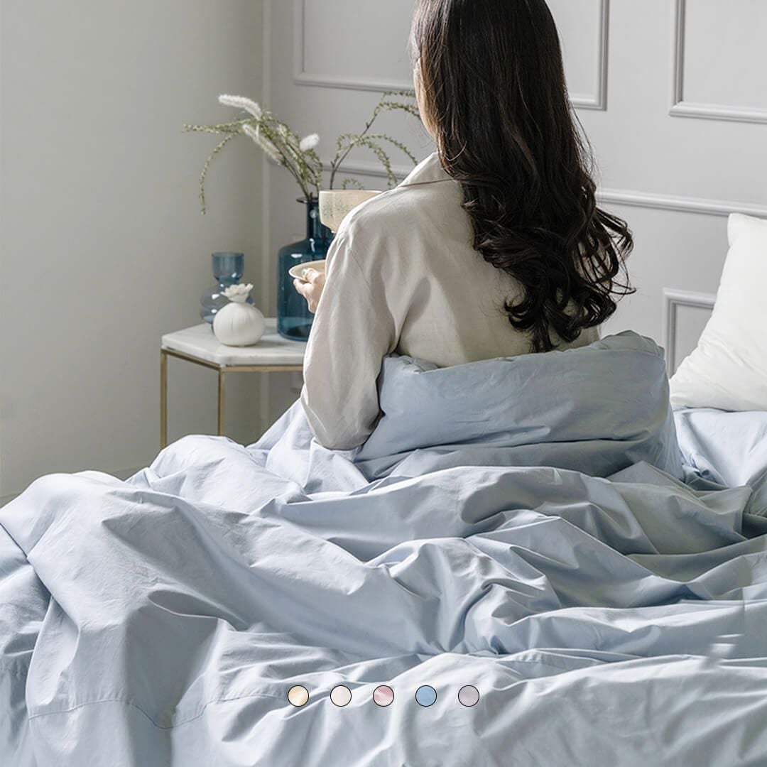 [신상품] 파르페by알레르망 플레인 80수 고밀도 바이오워싱 호텔식 무봉제 차렵이불세트