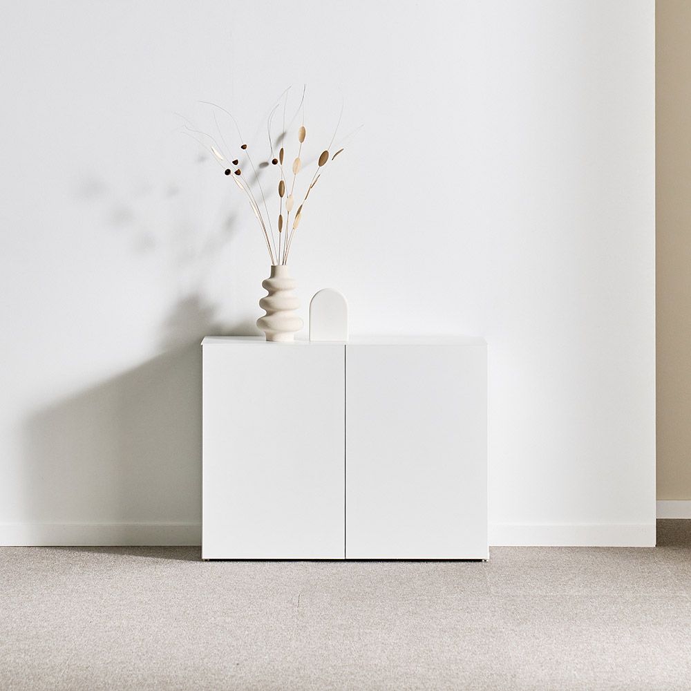 쏠앤까사 미니 800 2단 낮은 다용도 주방 거실 수납장 티비다이 