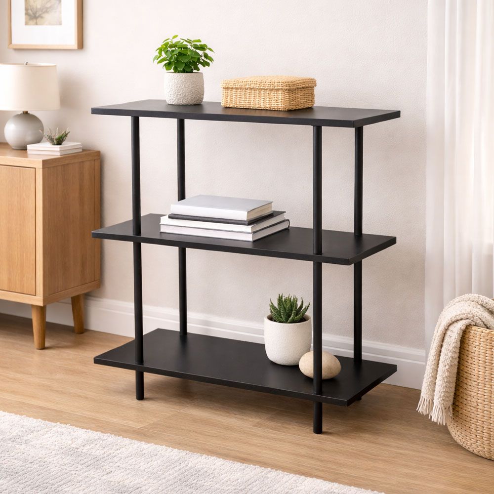 [신상품] 가구느낌 엠선반 3단 수납 진열장 800x300