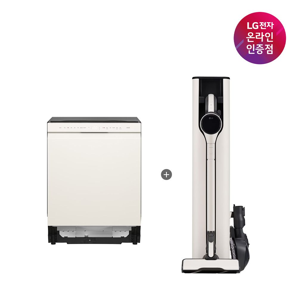LG전자 LG 디오스 오브제 식기세척기 + 코드제로 A9S (DUE5BGL1E+AX948BWE)