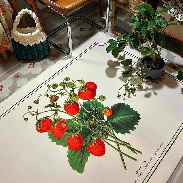 Strawberry Bouquet ラグ［2サイズ］