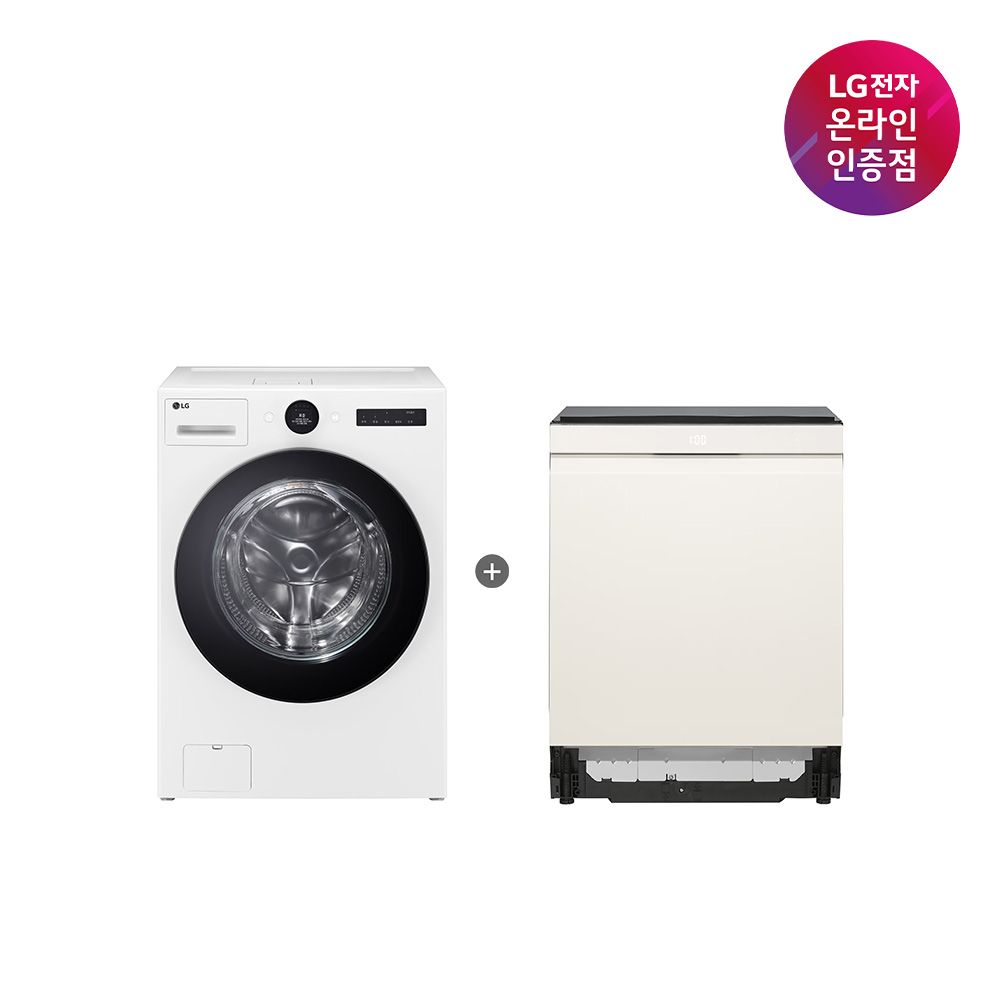LG전자 LG 트롬 워시콤보 + LG 디오스 식기세척기 (FH25WA + DUE6BGL1E)