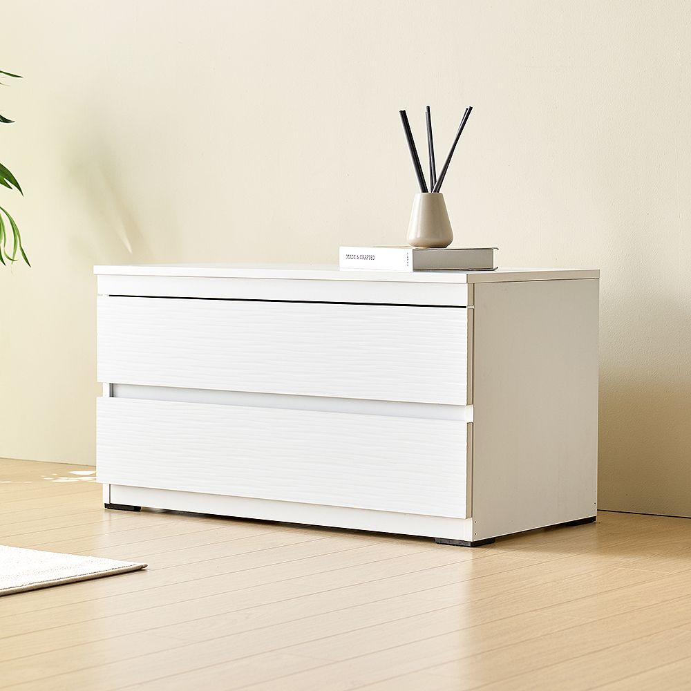 모드니가구 2단 750 거실장 티비장 tv받침대 와이드 협탁 높은 서랍 침대 침실 수납 드레스룸