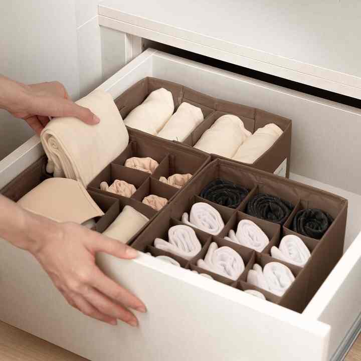 TAPTAP 可動仕切り引き出し整理ボックス［2色・3サイズ］