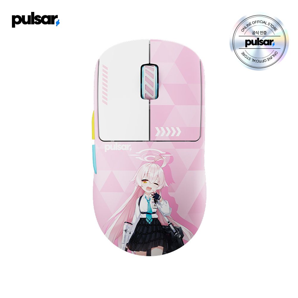 펄사 pulsar X2 CrazyLight 블루아카이브 호시노 에디션 무선 게이밍 마우스