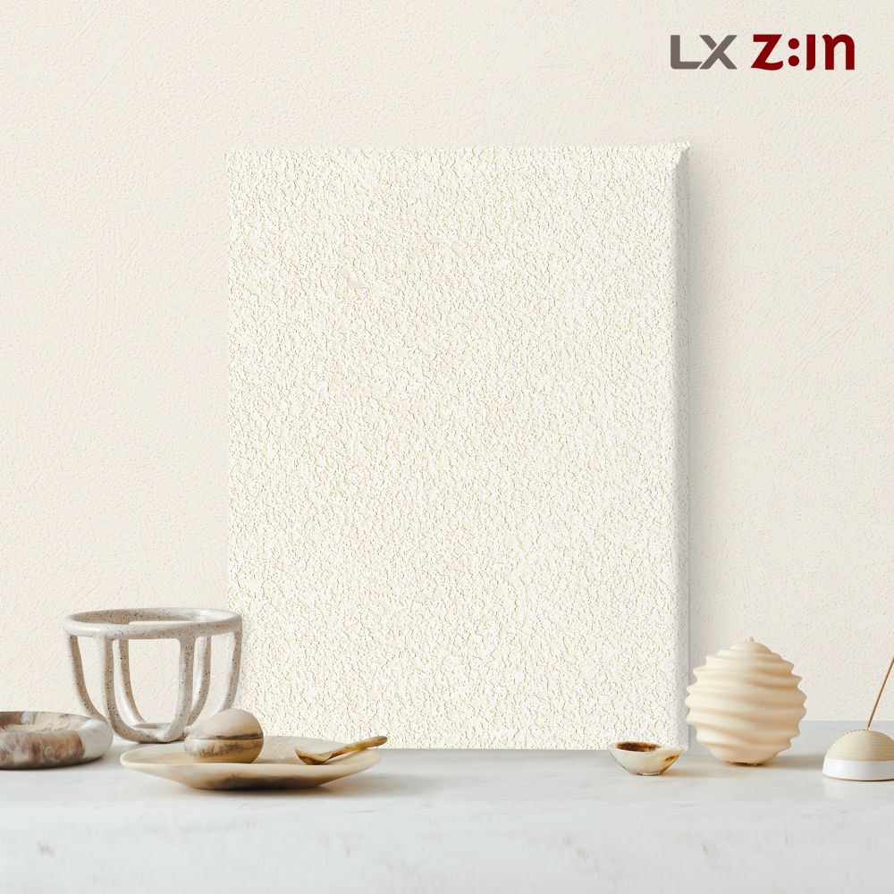 LX Z:IN 실크벽지 베스트 82600-03 양각 회벽 크림 화이트 1롤 5평 셀프도배 아리나데코