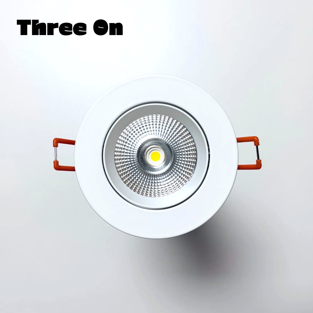 쓰리온 발명특허 LED COB 2인치 6W 조명 플리커프리 잔광현상제거