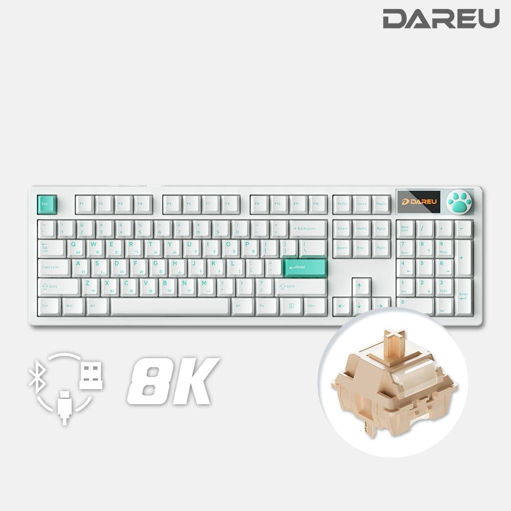 다얼유 A104 MASTER 8K 유 무선 풀배열 기계식 키보드