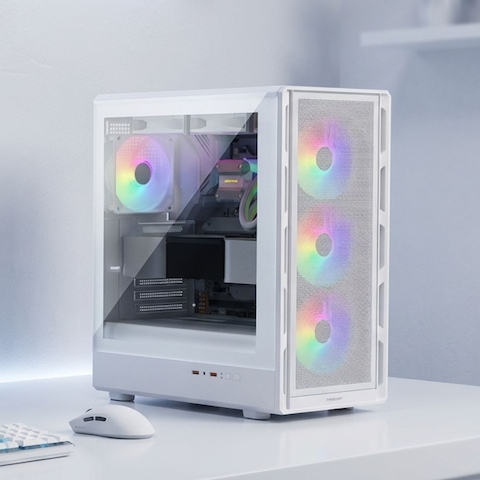 7500F RTX 5060 쿠거 화이트 게이밍PC