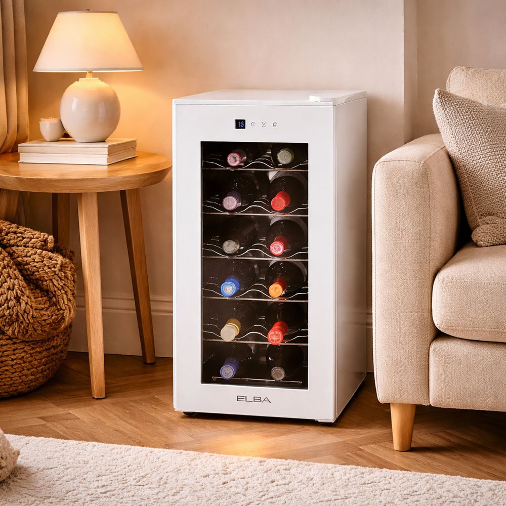 엘바 와인셀러 와인냉장고 EW40W12 12병 화이트