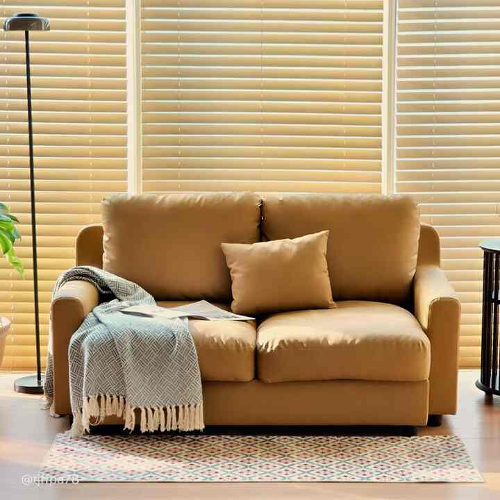 MONGLE latte 2人掛けレザーソファ［2色］