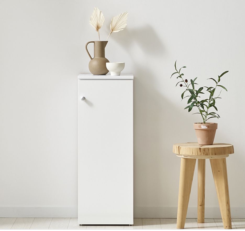 데코레시피 HZY104 광폭 틈새 도어 수납장 300 3colors 