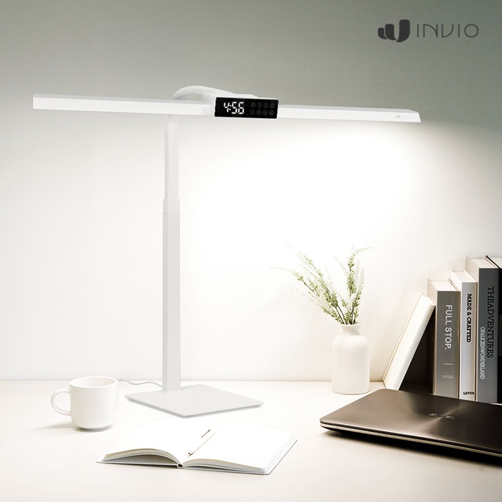 인비오 와이드 LED 스탠드 책상 공부 독서등 INVIO LIGHT WIDE 화이트