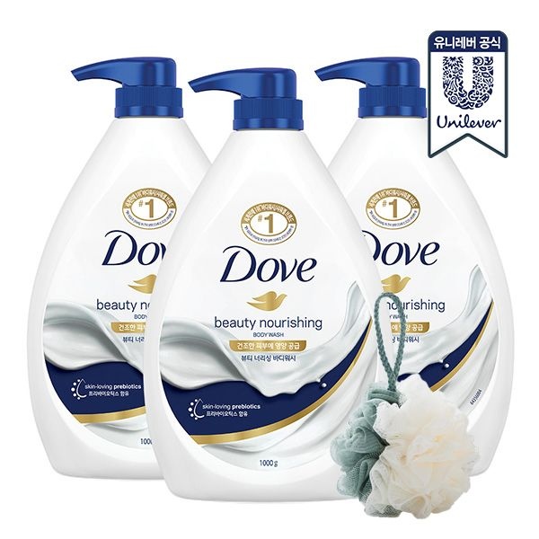 도브 바디워시 1L 3개