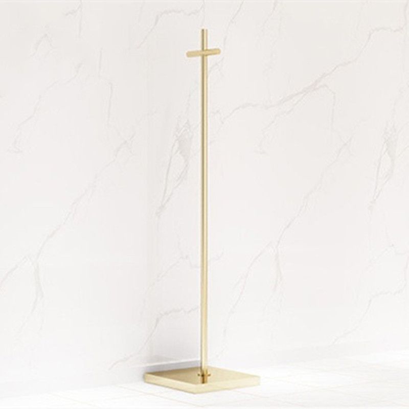 [신상품] 에덴무역 십자사다리폴 골드 디자인 의류매장 백화점 옷가게 양면행거 인테리어행거 의류행거