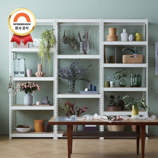 [오늘출발] [신상품] 스피드랙 본사직영 철제 선반 경량랙 펜트리 베란다 선반장 무볼트 조립식 앵글 전사이즈 모음