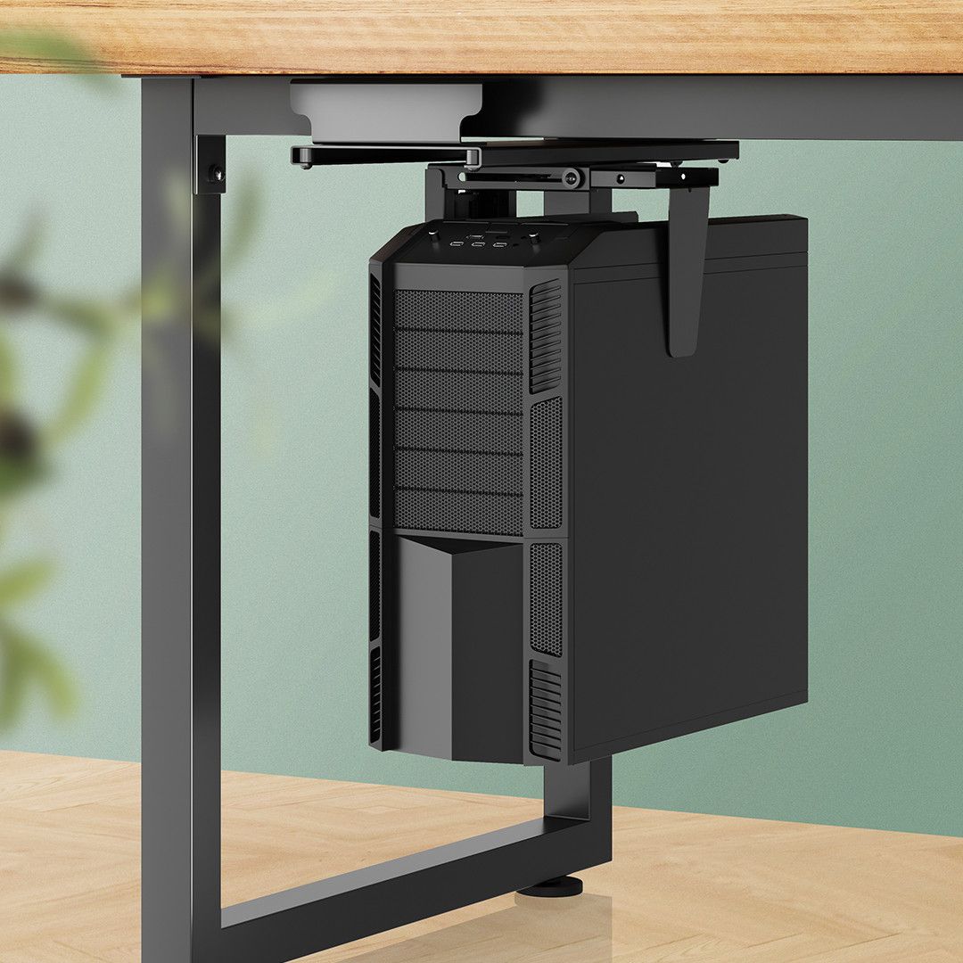 카멜마운트 책상 데스크탑 컴퓨터 PC 본체 레일 슬라이딩 거치대 PCH1 