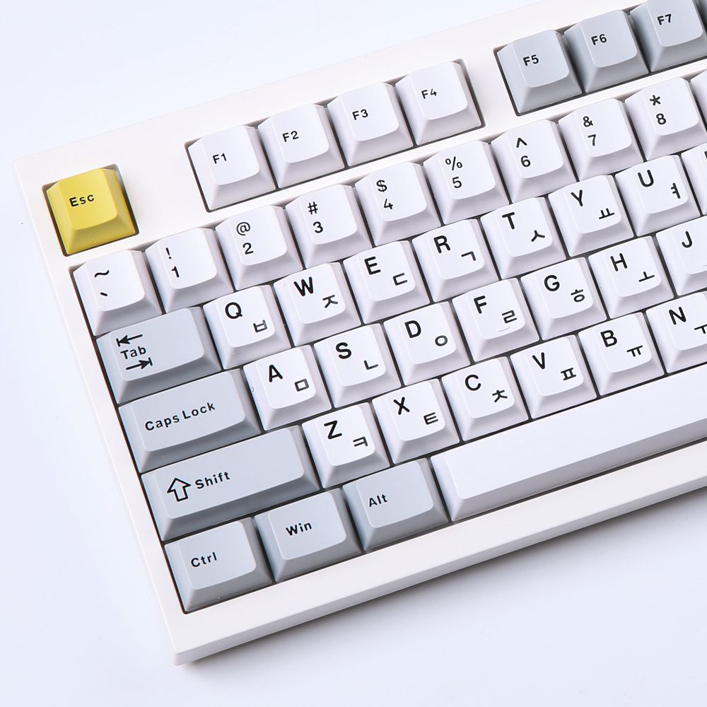 몬스타기어 꿀벌 132키 체리 한글 PBT 커스텀 포인트 키보드 키캡