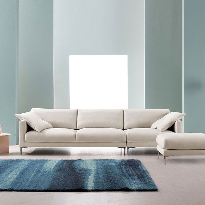 [신상품] 에싸 리아드 컴팩트 4인 리브 패브릭 소파