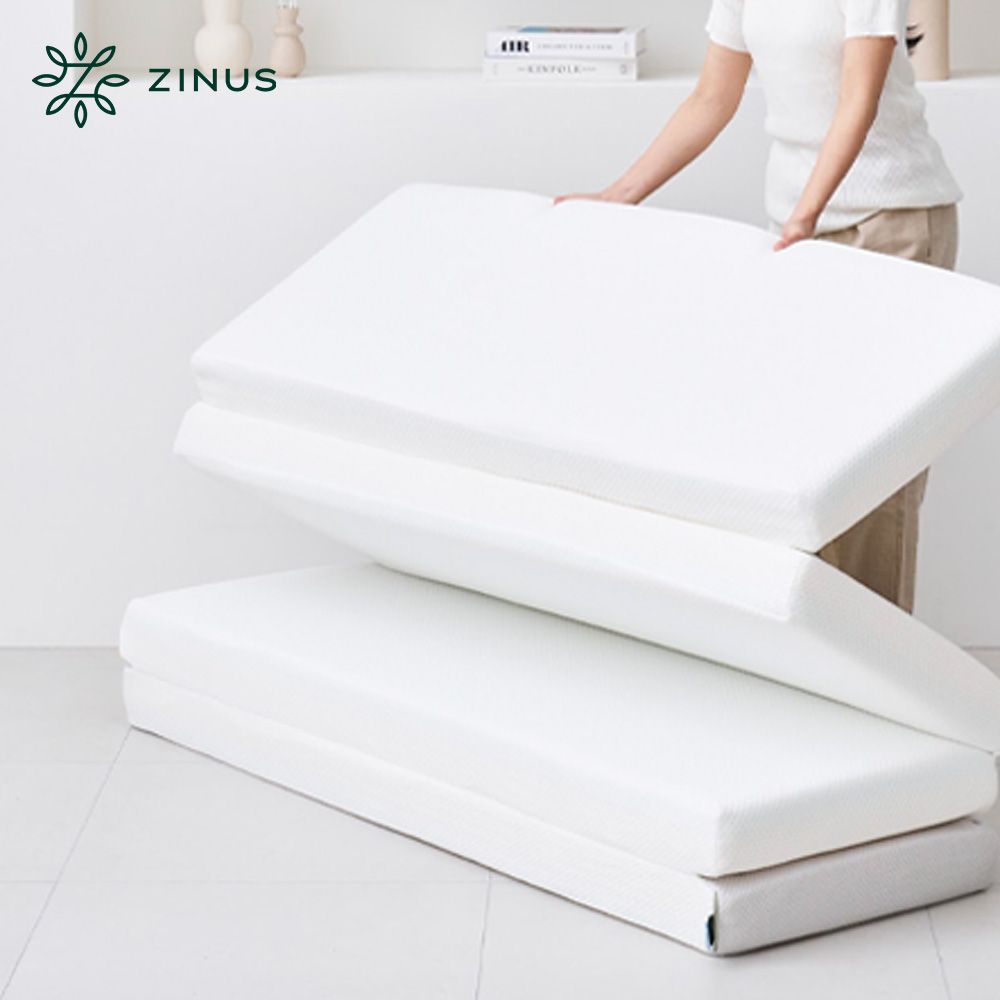 지누스 리뉴얼 / 그린티 4단 접이식 메모리폼 토퍼 10CM (S/SS/Q) 매트리스 