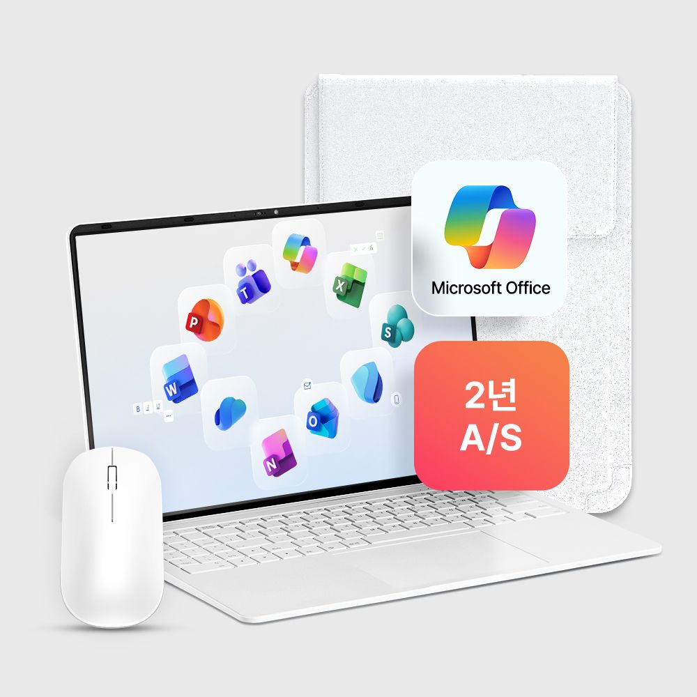 베이직스 베이직북 MS office 16 8/256GB Win11 오피스(AS2년+마우스+파우치)