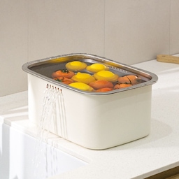 인덕션 사용! 올스텐 물빠짐 설거지통 젖병 싱크대 사각 8.5L (2color)