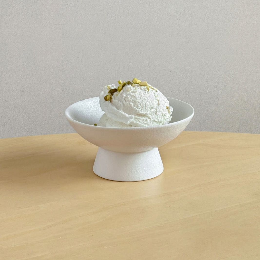 mellbrown 스노우플레이트 굽접시 디저트볼 찬기 볼 아이스크림그릇