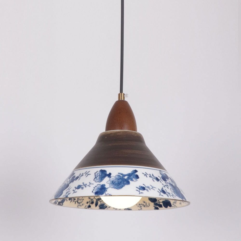 [오늘출발] [신상품] 삼성인테리어조명 슬로 도자기 팬던트조명 일식 식탁등