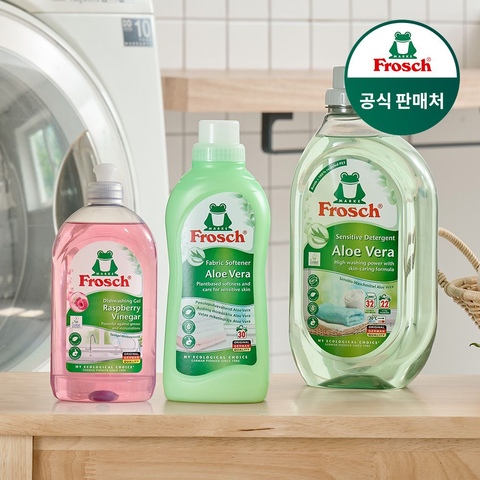프로쉬 독일 세제 스타터 세트 세탁세제 1.5L+ 섬유유연제 750ml + 주방세제 500ml