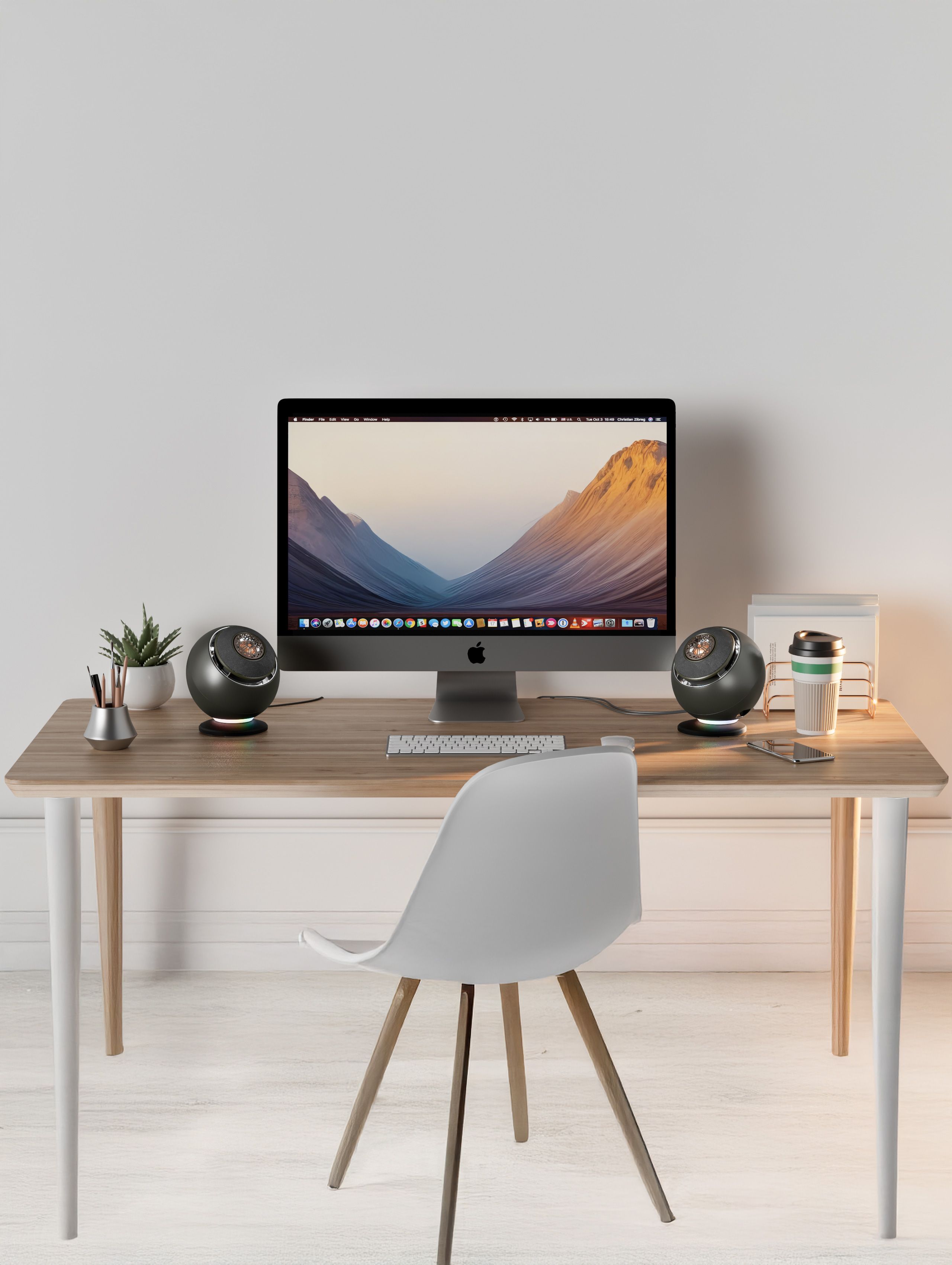 크리에이티브 크리에이티브 PEBBLE NOVA 코엑셜 드라이버 RGB 프리미엄 스피커 (블랙/화이트)