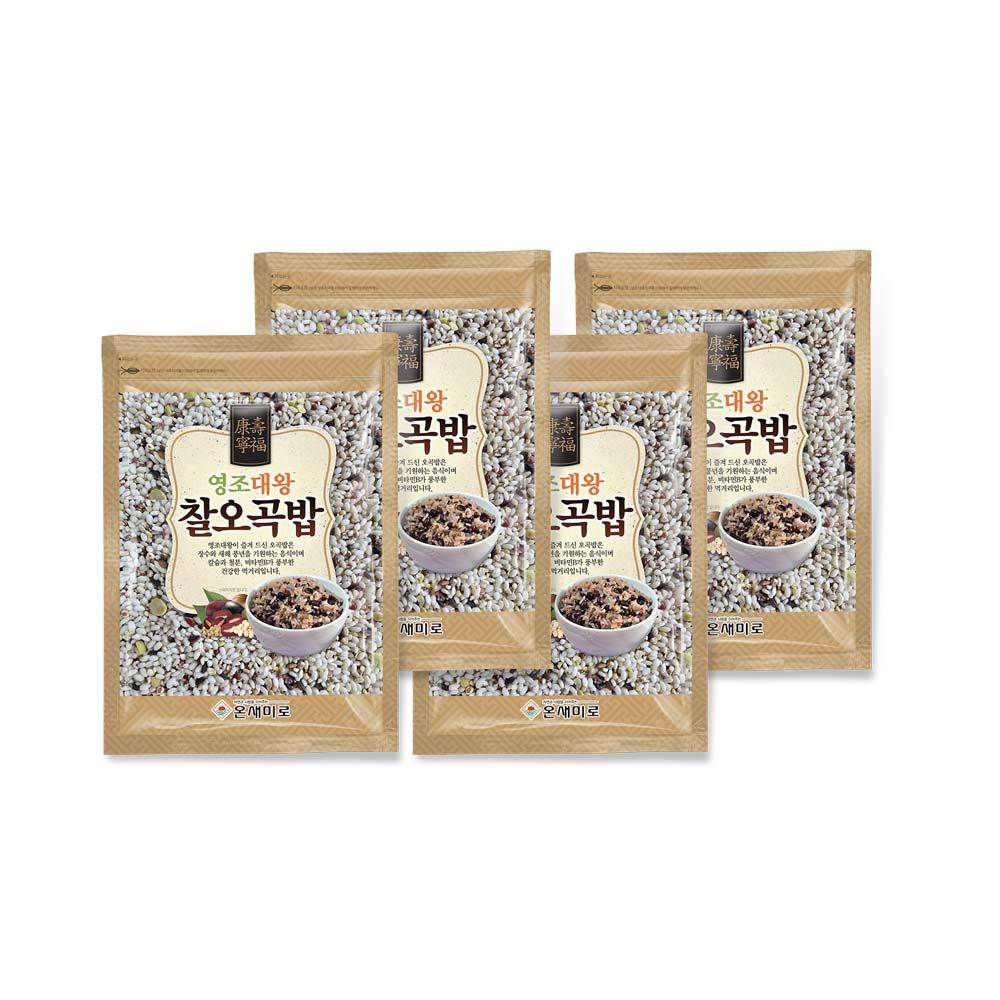 더프레시 곡물마켓 국내산 오곡밥 500g x 4 잡곡밥