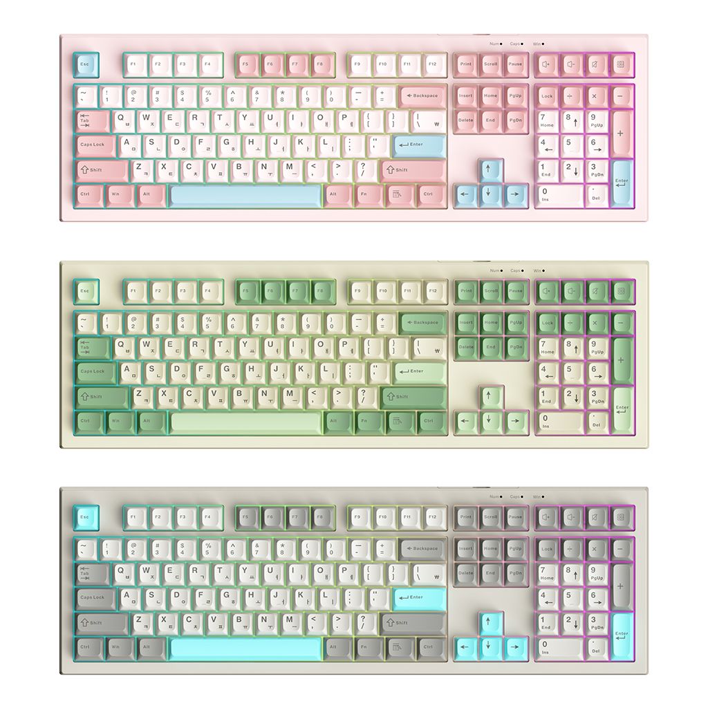 AULA S102 유선 독거미 한글 저소음 키보드 펀키스 국내 정품 (키스킨 포함)