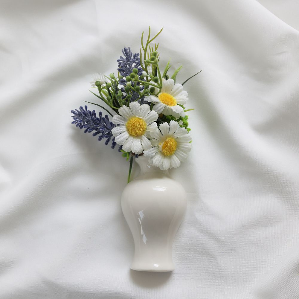 [신상품] 케이트가든 조화 다발 봉안당 납골당 꾸미기 부착식 화병 (7tpye)