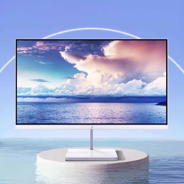 주연테크 24인치 FHD 사무용 화이트 모니터 (V24FX-W)