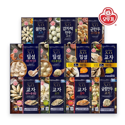 오뚜기 X.O만두 교자 고기 새우홍게살